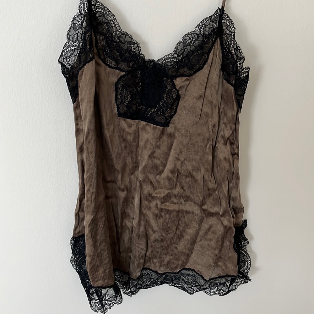 Zara Bowen and black lace cami